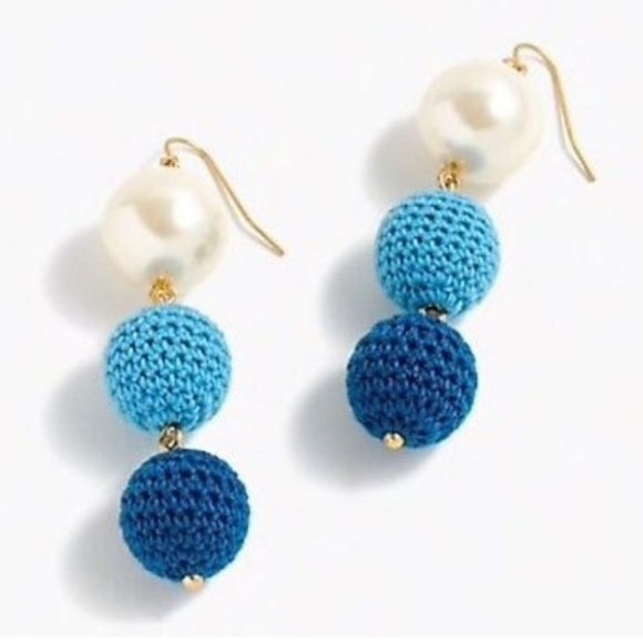 J. Crew Jewelry - NWT J. Crew Pearl and Crochet Drop Earrings